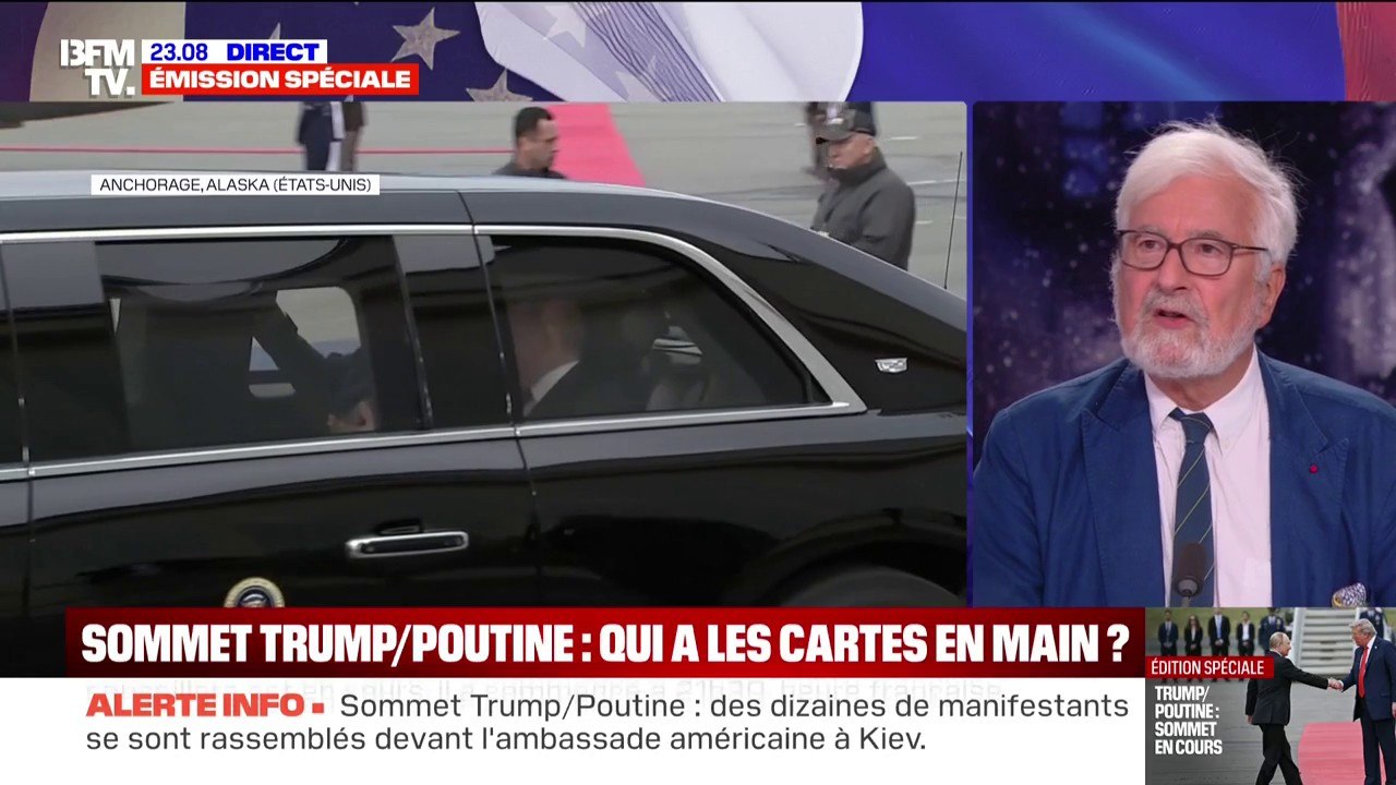 Sommet en Alaska: Jean de Gliniasty, ancien ambassadeur de France en Russie, juge "exceptionnel" le traitement protocolaire accordé à Vladimir Poutine