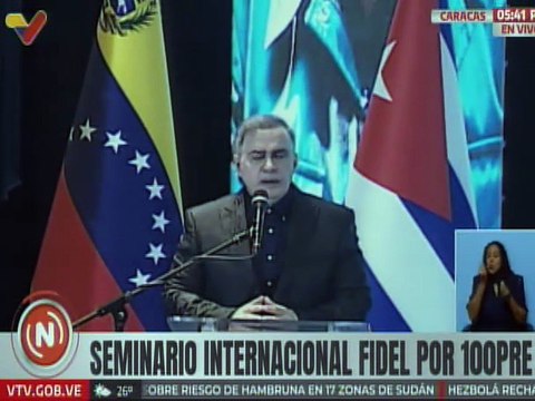 En Desarrollo | Intervención del Fiscal General en el Seminario Internacional “Fidel por 100pre”
