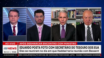 Eduardo Bolsonaro se encontra com secretário do Tesouro dos EUA e Haddad fica sem reunião