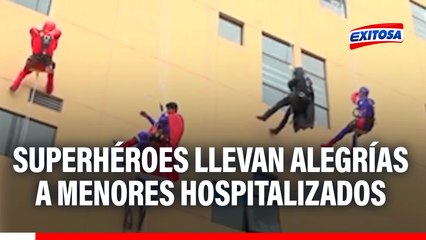 Día Internacional del Niño: Superhéroes llevan alegría a menores hospitalizados
