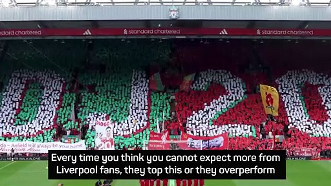 Salah emotional after 'special' Jota tribute at Anfield - Slot