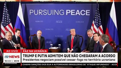 Trump e Putin não chegam a acordo após reunião no Alasca