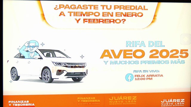 Gobierno de Juárez premia a contribuyentes cumplidos con sorteo de automóvil y otros 24 premios