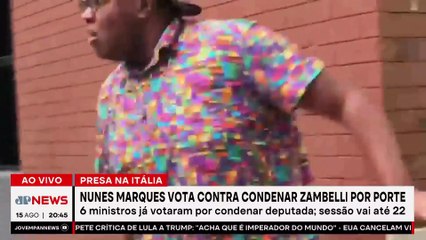 Nunes Marques vota contra condenar Zambelli por porte
