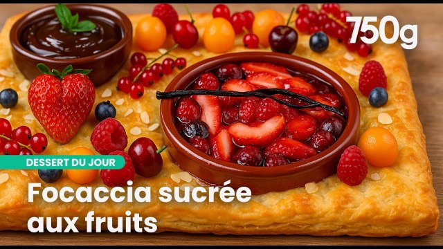 Focaccia aux fruits : Un goûter qui va marquer les esprits | 750g