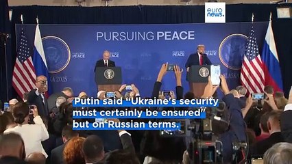 Trump and Putin wrap up press conference in Alaska with no mention of ceasefire