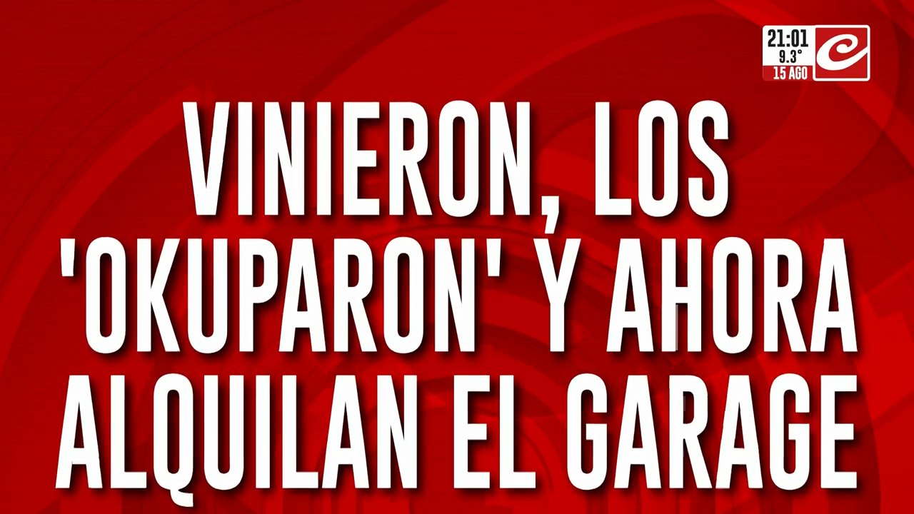 Vinieron los okuparon y ahora alquilan el canal.