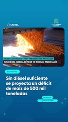 Sin diésel suficiente se proyecta un déficit de maíz de 500 mil toneladas