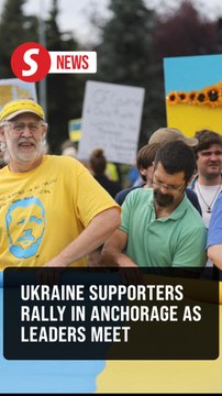 Anchorage protesters rally for Ukraine as Trump meets Putin