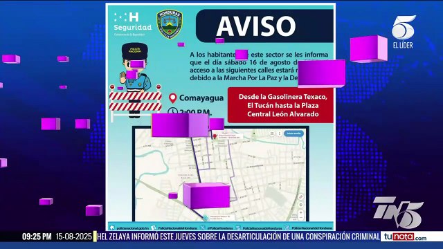 Estas serán las calles cerradas por la caminata de las Iglesias Católica y Evangélica este sábado