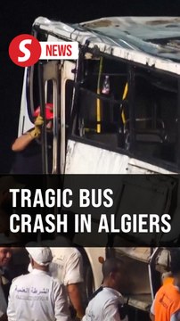 Bus plunges into river in Algiers, killing at least 18