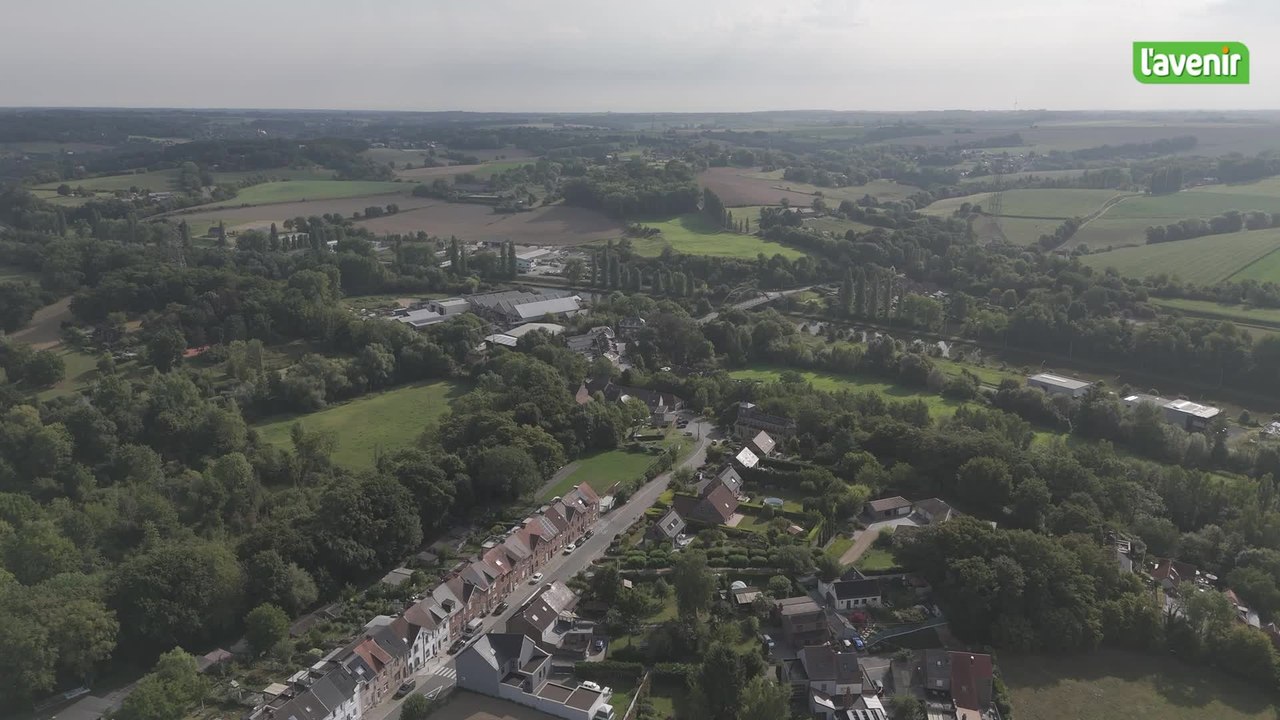 Le Brabant wallon vu du ciel : le hameau de Fauquez, à cheval sur les communes d’Ittre et de Braine-le-Comte