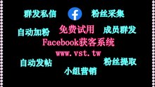 FB加好友,脸书(FB)加粉吸粉,脸书(FB)群成员群发,FB拉群,FB粉丝采集.
