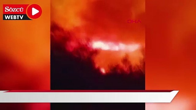 İzmir'de orman yangını: Alevlerle mücadele devam ediyor