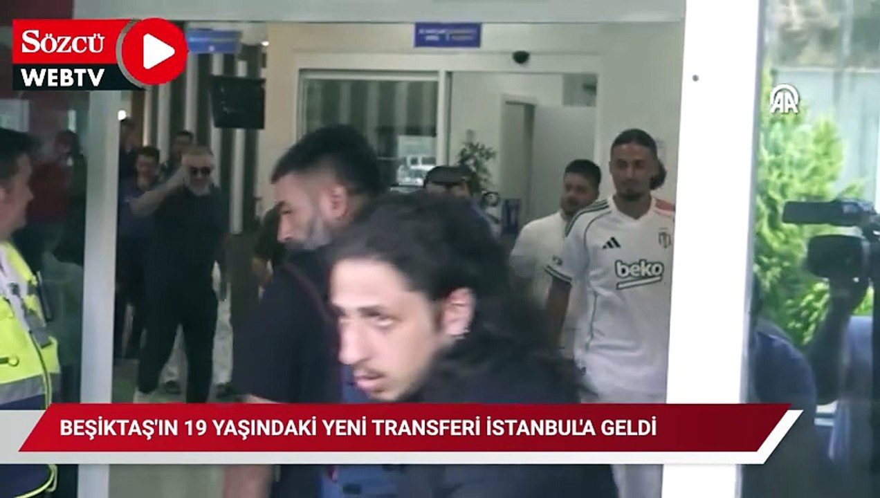 Beşiktaş'ın 19 yaşındaki yeni transferi İstanbul'a geldi
