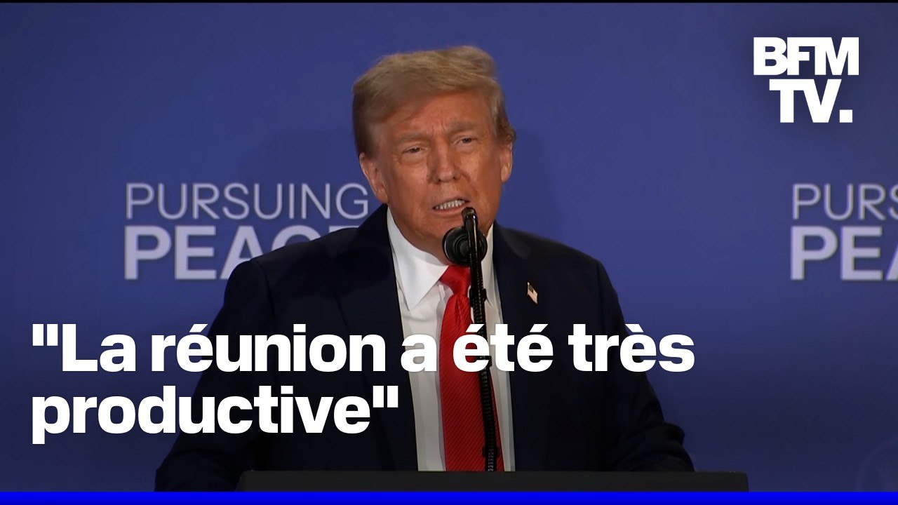 Sommet Trump-Poutine: le président américain assure "que la réunion avec Vladimir Poutine a été très productive"