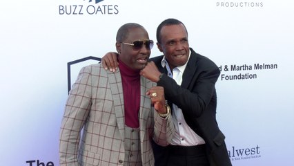 Johnny Gill and Sugar Ray Leonard "Harold and Carole Pump Foundation 25th Anniversary Celebrity Dinner" Red Carpet