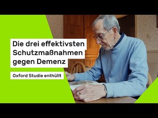 Oxford Studie: Das sind die drei effektivsten Schutzmaßnahmen gegen Demenz