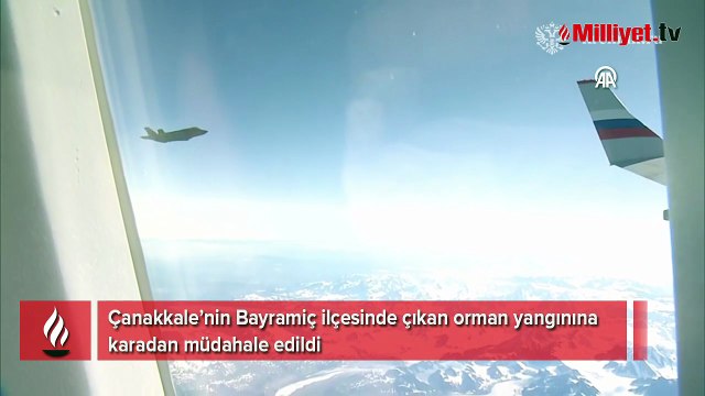 Amerikan F-22 savaş uçakları, Alaska'dan ayrılan Putin'in uçağına eşlik etti