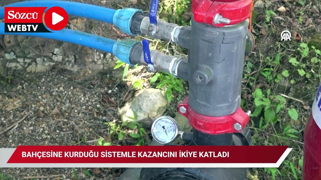10 yıllık mesleğini bırakıp köyüne döndü! Bahçesine kurduğu sistemle kazancını ikiye katladı