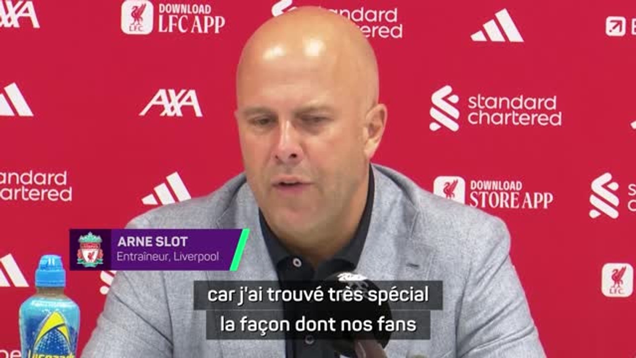 Liverpool - Comme Salah, Slot a été ému par les hommages des fans pour Jota