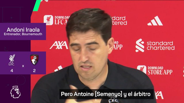 La reacción de Iraola tras los insultos racistas a Semenyo en Anfield: Es una vergïenza