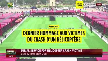 Ghana : hommage national aux victimes du crash d'hélicoptère