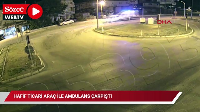 Hafif ticari araç ile ambulans çarpıştı; 5 yaralı