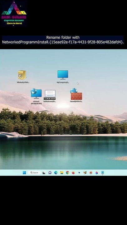 How to create Networked Programm Install folder #shorts
