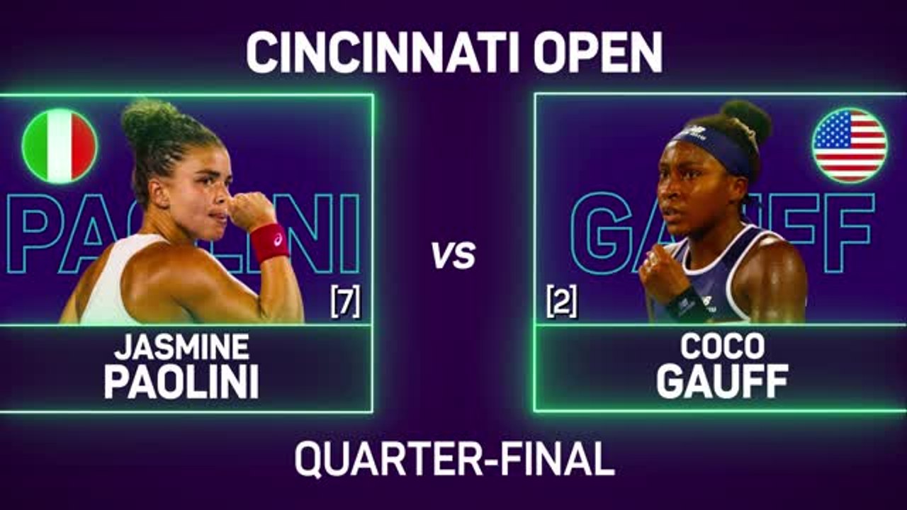 Plucky Paolini fights back to beat Gauff in Cincinnati