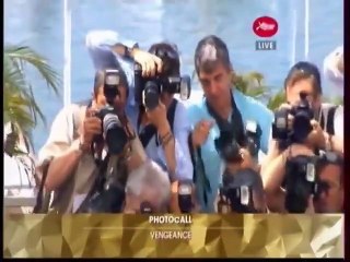 Johnny Hallyday à Cannes - Interview & Photocall pour Vengeance (17 mai 2009)