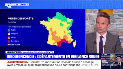 Trois départements placés en vigilance rouge pour feux de forêt