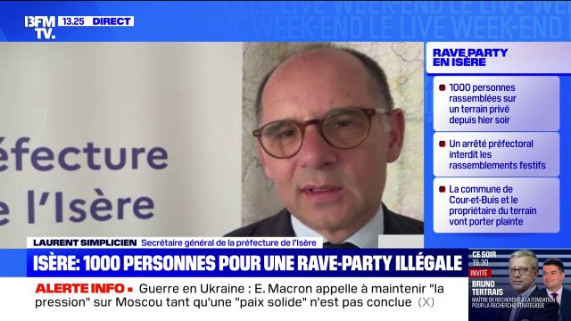 Rave-party à Cour-et-Buis: Un gendarme a été blessé, cinq véhicules ont été dégradés , assure le secrétaire général de la préfecture en Isère