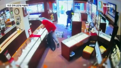 美 금은방에 4인조 강도…90초 만에 27억 원어치 싹쓸이