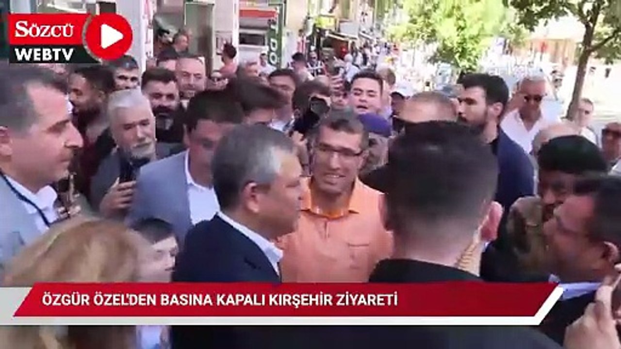 Özgür Özel'den basına kapalı Kırşehir ziyareti