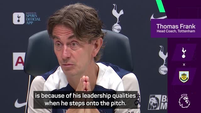 Frank backs 'phenomenal' Romero to thrive as Tottenham captain