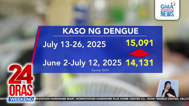 Dengue cases tumaas, leptospirosis cases bumaba ayon sa DOH | 24 Oras Weekend