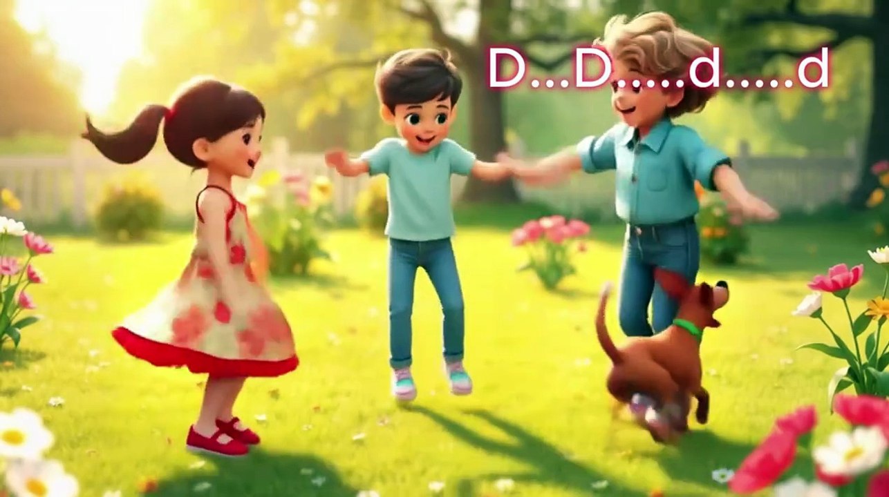 “حرف D للأطفال 🐶 _ كلمات وأغنية مع زينة لتعلم...