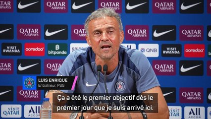 Luis Enrique : “Continuer à marquer l’histoire en gagnant une 2ème LDC de suite”