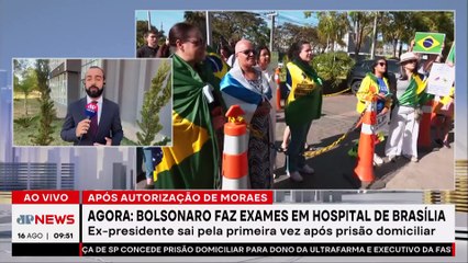 Bolsonaro deixa prisão domiciliar pela primeira vez para exames médicos