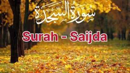💕💕Surah As-Sajdah | Beautiful Fast Recitation | Soothing Quran Tilawat💕💕