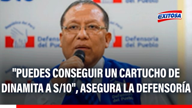 Tráfico ilegal de explosivos: Puedes conseguir un cartucho de dinamita a S/10 , asegura la Defensoría