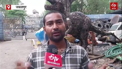 जबलपुर के कबाड़ में दिखा डायनासोर!, नगर निगम ने ठिकाने लगाने का किया प्लान