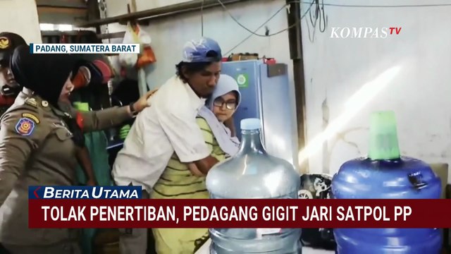 Pedagang di Padang Mengamuk saat Penertiban, Petugas Satpol PP Luka Robek Akibat Digigit