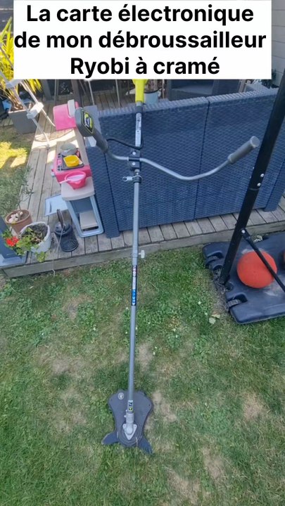 La carte électronique de mon débroussailleur Ryobi à cramé