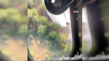 Çanakkale’de ekipler hem yangınla hem de şiddetli rüzgarla mücadele ediyor