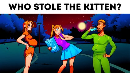 Which One Is The Criminal? 🤔 #bank #thief #riddles