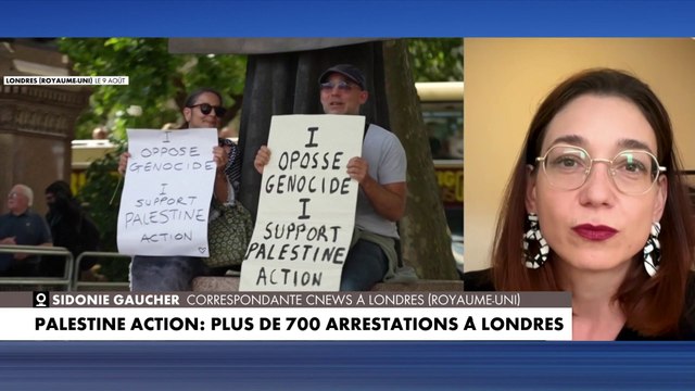 La correspondante de CNEWS à Londres revient sur les arrestations de militants Palestine Action