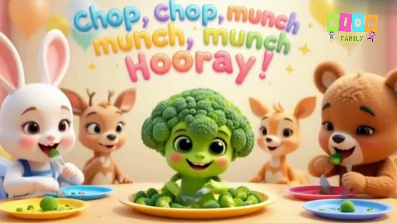 Broccoli Poem for Kids | Fun Animated Vegetable Poem | #broccoli #learning #education