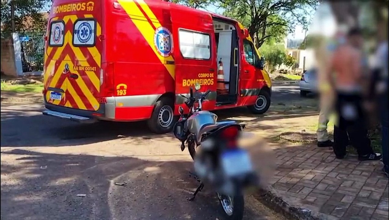 Três pessoas ficam feridas em acidente entre motos no Nova Cidade